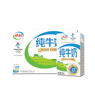 yili 伊利 3.2g乳蛋白 纯牛奶 200ml*24盒