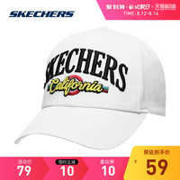 Skechers斯凯奇男女同款时尚字母刺绣运动休闲棒球帽SMHUS19D001