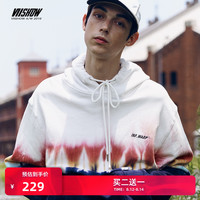 维秀1991年 ViiSHOW2020新款卫衣男 扎染卫衣韩版套头连帽宽松上衣男潮牌