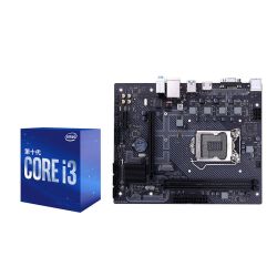 英特尔 酷睿 i3-10100 cpu处理器  七彩虹 h410m-t pro v20 主板