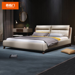 SLEEMON 喜临门 汉诺威 进口头层黄牛皮床 180*200cm