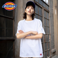 Dickies 短袖T恤男基础款纯色圆领短袖T恤男女同款光板夏季上衣打底衫T 短袖t恤男 T恤男 DK007093 白色 M