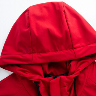 才子（TRIES）才子男装夹克男2020秋冬男士运动休闲外套连帽夹克2219530223 红色 3XL（185/100A）