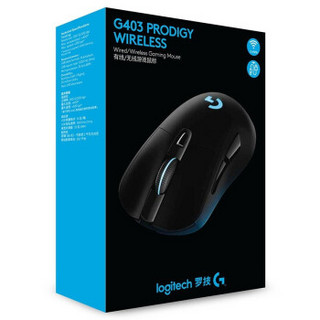 Logitech 罗技 G403 2.4G 无线鼠标 12000DPI 黑色 RGB