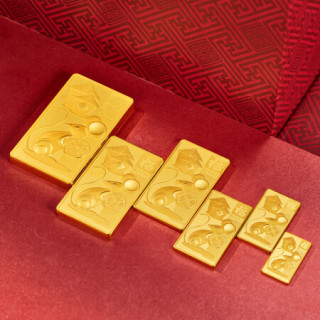 菜百首饰 足金au9999黄金金条 鼠年投资金条 5克生肖鼠年投资金条