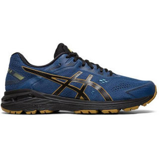 ASICS亚瑟士男士越野跑鞋稳定轻便运动鞋1011A179 Mako Blue/Black 10