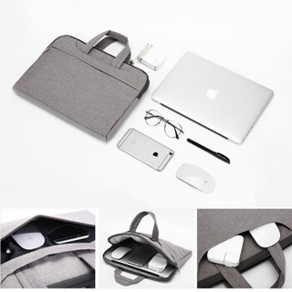 酷奇（cooskin） 手提电脑包 苹果联想华为Mate新款电脑包 小米笔记本内胆包14/15英寸包 浅灰色 15.6英寸