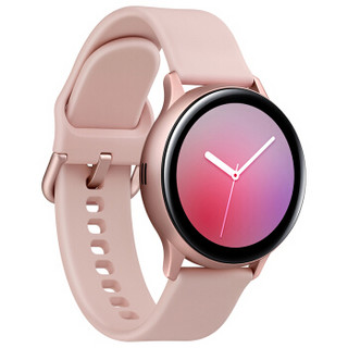 SAMSUNG 三星 Galaxy Watch Active 2 智能手表 40mm 粉色铝合金表盘 玫瑰金硅胶表带（GPS、扬声器）
