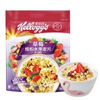 家乐氏（Kellogg‘s） 谷兰诺拉水果麦片 代餐营养早餐谷物麦片 草莓味712g