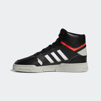 阿迪达斯官网 adidas 三叶草 DROP STEP 男女经典运动鞋EF7136 一号黑/金属灰/红荧光 41(255mm)