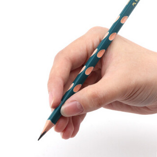 BAOKE 宝克 PL1702 洞洞铅笔2B三角杆铅笔 学生练字笔 儿童矫姿铅笔 10支/盒