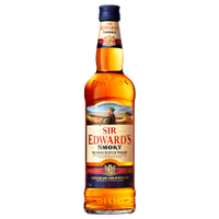 爱德华爵士（Sir Edward’s）洋酒 英国原装进口 调配型 调和酒 苏格兰 威士忌 烟熏味 Smoky 700ml 裸瓶