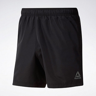 Reebok锐步运动健身男子夏季短裤BW BASIC BOXER训练短裤DU4017 黑色 AS(175/76A)