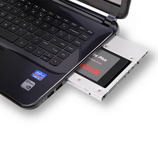 ORICO 奥睿科 笔记本光驱位硬盘托架2.5寸SSD固态硬盘机械盘支架SATA3.0支持5/7/9.5/12.5mm厚度铝合金硬盘架