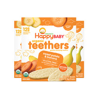 HappyBABY 禧贝 有机磨牙米饼 美版 香蕉甘薯味 48g*3盒