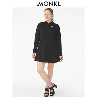 MONKI2020春夏新款 运动紫色裙子POLO裙短裙长袖连衣裙女 0728471