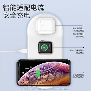 倍思无线充电器苹果专用iwatch手表iPhone11三合一AirPower手机充电座x快充板max充三星华为airpods pro2耳机