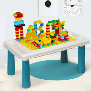 儿童多功能小颗粒积木桌拼装益智互动玩具3-6周岁8动脑女男孩子