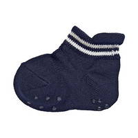 无印良品 MUJI 婴儿 合脚直角 均码 运动船袜 海军蓝X图案 11-15cm