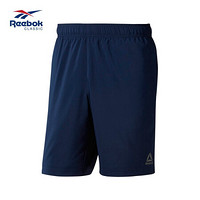 Reebok锐步男子训练夏季短裤ELWOVENSHORT健身有氧运动裤CY4927 D94209_藏青蓝 A/L