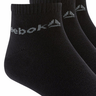 Reebok锐步男女训练短袜ACT CORE ANKLE  3P情侣款式健身袜 袜子 DU2923 DU2921_黑色 17-18 A版