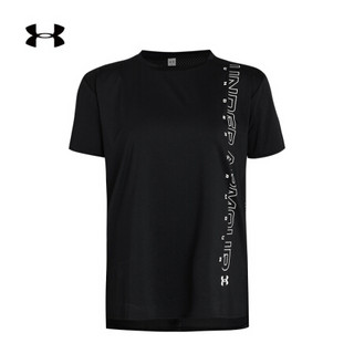 安德玛官方UA Armour Sport女子运动短袖T恤Under Armour1356301 黑色001 XL