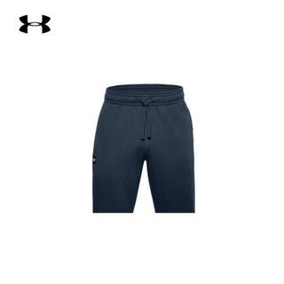 安德玛官方UA Rival男子抓绒运动长裤Under Armour1357129 深蓝色408 XXL
