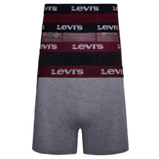 Levi's李维斯男士内裤4条装四角裤平角裤10587453 Red M