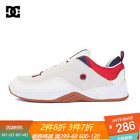 DC SHOES 新款撞色拼接干爽透气休闲运动滑板鞋 ADYS100573 白夹色-WNR 42.5