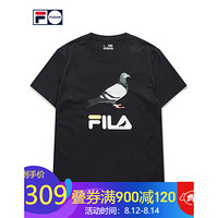 FILA FUSION x Staple斐乐男子短袖2020夏季新款简约时尚针织短T 传奇蓝-NV 165/88A/S