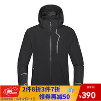 NORTHLAND/诺诗兰男士户外徒步攀登防风冲锋衣 GS085103 黑色 XL