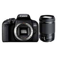 Canon 佳能 EOS 800D APS-C画幅 数码单反相机 黑色 18-200mm F3.5 Di II VC 长焦变焦镜头 单镜头套机