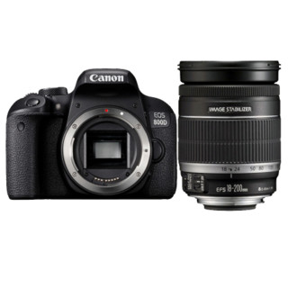 佳能（Canon）EOS 800D单反相机 入门级 佳能800D 800D相机 含EF 18-200 3.5-5.6 IS拆机头 套餐六