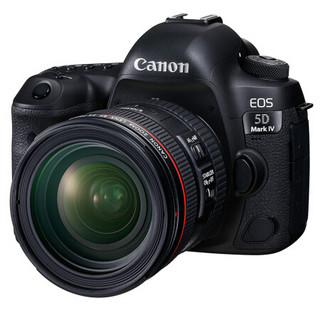 Canon 佳能 EOS 5D Mark IV 全画幅 数码单反相机 黑色 EF 24-70mm F4.0 IS USM 变焦镜头 单镜头套机