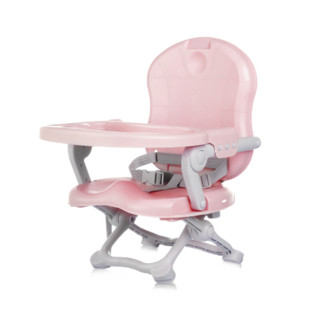 Evangeline 爱为你婴儿餐椅便携式宝宝吃饭椅子出行餐椅可折叠 粉色