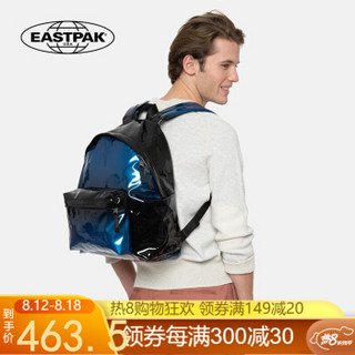 EASTPAK 双肩包休闲时尚潮包简约纯色防泼水户外旅游背包 EK62045Y蓝色
