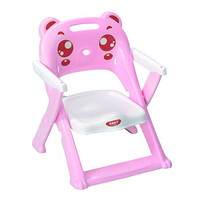 儿童餐椅宝宝餐椅婴幼儿折叠餐椅BB座椅餐桌椅小孩吃饭椅子 新款粉色折叠（无餐盘）