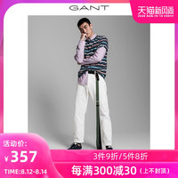 GANT/甘特2020春夏新品男士多条纹圆领短袖T恤2003072