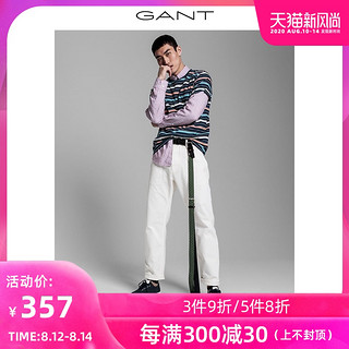 GANT/甘特2020春夏新品男士多条纹圆领短袖T恤2003072