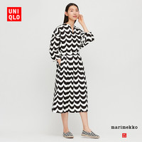 优衣库 【设计师合作款】女装 Marimekko 麻棉裙(半裙) 429057