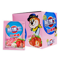 徐福记熊博士休闲草莓味口嚼糖果汁软糖办公室零食下午茶60g*10包