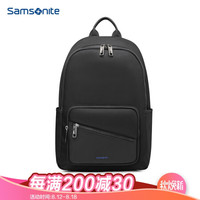Samsonite/新秀丽双肩包男士休闲电脑包简约时尚运动包旅行包TX1黑色
