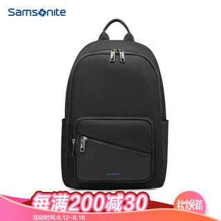 Samsonite/新秀丽双肩包男士休闲电脑包简约时尚运动包旅行包TX1黑色