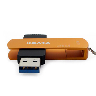 KDATA金田U盘金属旋转USB3.0高速优盘16G32G64G128g企业办公商务电脑手机U盘批发 金色 16G USB3.0