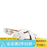 玖熙(Nine West)女鞋凉鞋罗马鞋664470 White Leather 10M