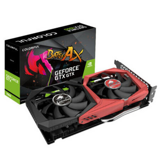 COLORFUL 七彩虹 战斧 GeForce GTX 1660 6G 显卡 6GB 黑红色