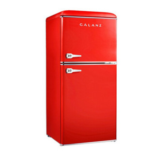 格兰仕（Galanz）家用迷你电冰箱复古小冰箱 小巧耐用 宿舍酒店租房神器 106VF BCD-106VF