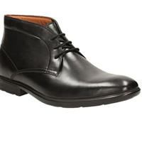 Clarks Gosworth 男士真皮休闲鞋 Black EU46