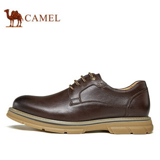 骆驼（CAMEL） 工装鞋男日常柔软休闲百搭青年皮鞋 A032188170 咖色 44