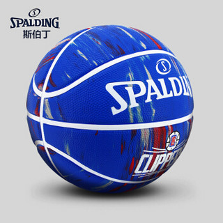 斯伯丁 SPALDING 大理石印花快船队队徽系列橡胶篮球 84-135Y 7号球